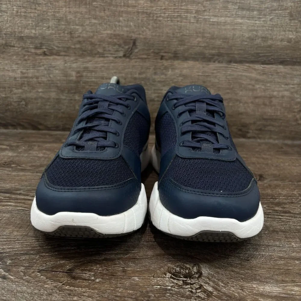Kuru Quantum 2 Shoes Men's 10 Wide Indigo Blue Slate Gray Walking Running
